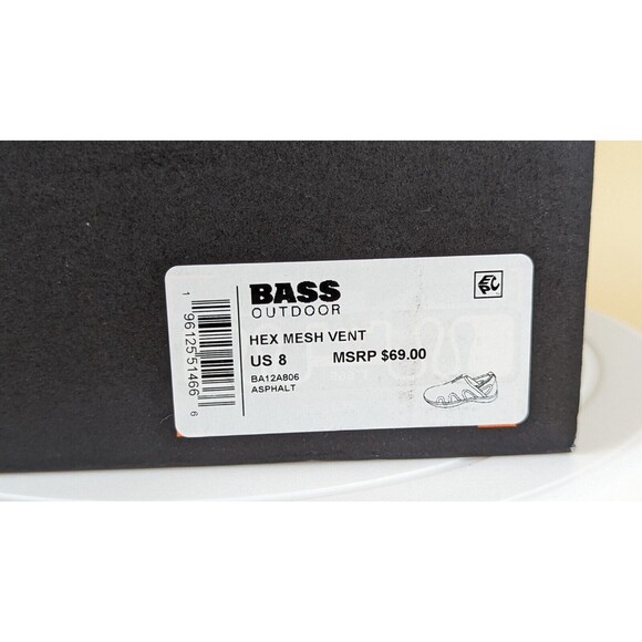 Bass Outdoor Hex Mesh Vent Sandals Womens 8 Gray Slip On Hiking Shoes NWB - Picture 12 of 13